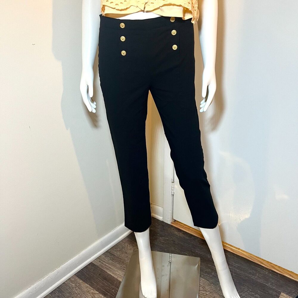89th + Madison High Waisted Sailor Pants S Nautical Preppy Marine Minimalist 60s